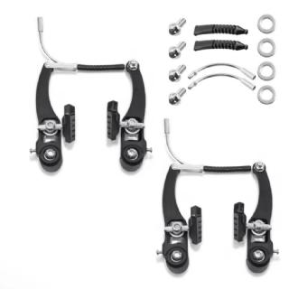 Freio V-Break Sapata Pino em Nylon Preto