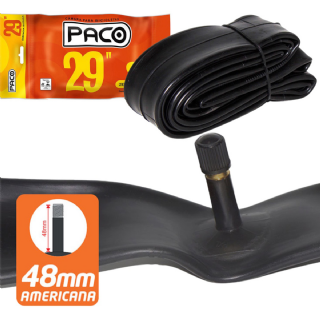 Camara de Ar aro 29x1.75/2.125 Valv. Americada 48mm Paco