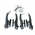 Freio V-Break Orbital em Nylon Preto