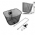 Cesta Tiesto aramada para aro 24 e 26 24x32x23cm preta