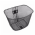 Cesta Tiesto aramada para aro 24 e 26 24x32x23cm preta