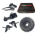 Kit cmbio HighOne 4 ps cmbio dianteiro + traseiro + cassete 24 velocidades + alavanca Ez fire