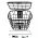 Cesta Tiesto reforada com tampa 34x28x22mm